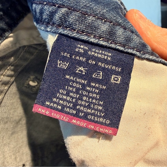 VIGOSS Women’s Size 14 Length 21” Denim Jeans Chelsea Capri Fit Style Stretch - Picture 13 of 14